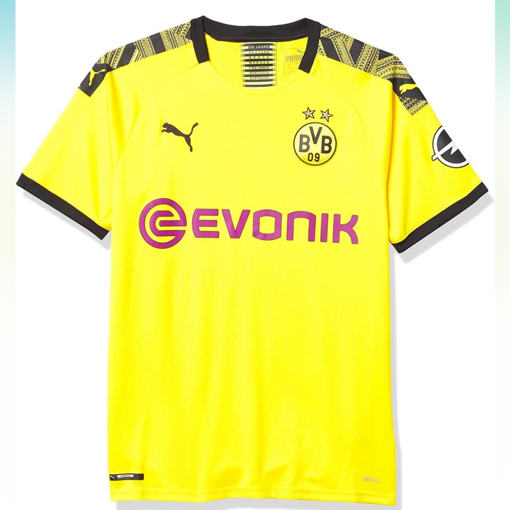 PUMA Men's BVB Home Replica Shirt with Sponsor Logo NWT